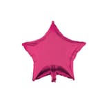 Unicolor Foil Balloons - Pink Star Foil Balloon 46 cm. - 92411