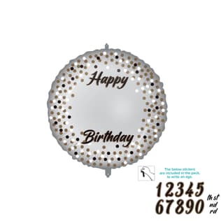 - Personalized Milestone Foil Balloon 46 cm. - 92414