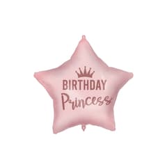Standard & Shaped Foil Balloons - Birthday Princess Pink Foil Balloon 46 cm. - 92419