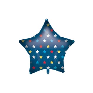 Shaped Foil Balloons - Blue Star Foil Balloon 46 cm. - 92420