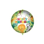 Standard & Shaped Foil Balloons - Happy Birthday Jungle Foil Balloon 46 cm. - 92422