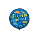 Shaped Foil Balloons - Happy Birthday Dino Foil Balloon 46 cm. - 92427