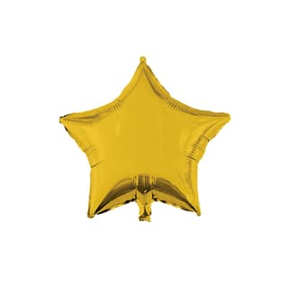 Unicolor Foil Balloons - Gold Star Foil Balloon 46 cm. - 92453
