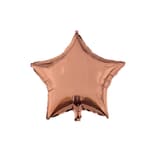 Unicolor Foil Balloons - Rose Gold Star Foil Balloon 46 cm. - 92454