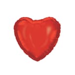 Unicolor Foil Balloons - Red Heart Foil Balloon 46 cm. - 92456