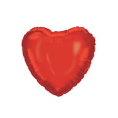 Unicolor Foil Balloons - Red Heart Foil Balloon 46 cm. - 92456