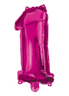 Numeral Foil Balloons - Hot Pink Foil Balloon 95 cm. No 1. - 92487