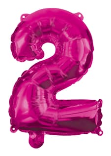 Numeral Foil Balloons - Hot Pink Foil Balloon 95 cm. No 2. - 92488
