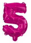 Numeral Foil Balloons - Hot Pink Foil Balloon 95 cm. No 5. - 92491