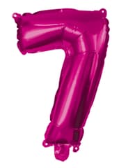 Numeral Foil Balloons - Hot Pink Foil Balloon 95 cm. No 7. - 92493