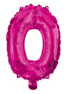 Numeral Foil Balloons - Hot Pink Foil Balloon 95 cm. No 0. - 92496