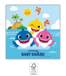 Baby Shark fun in the sun - Three-Ply Paper Napkins 33x33 cm FSC. - 92542