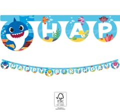 Baby Shark - Paper Letter Banner "Happy Birthday" FSC. - 92545