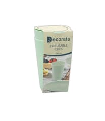 Decorata Reusable Products - Mint Reusable Party Cups 280 ml. - 92887