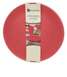 Decorata Reusable Products - Red Reusable Party Plates 25 cm. - 92891