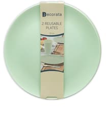 Decorata Reusable Products - Mint Reusable Party Plates 25 cm. - 92892