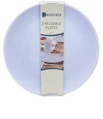 Solid Color Reusable - Lilac Reusable Plates 25 cm. - 92993