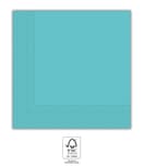 Solid Color Compostable - Light Blue Three-Ply Paper Napkins 33x33 FSC. - 93050