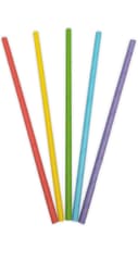 Drinking Straws - FSC Paper Drinking Straws In 5 Different Colors 19,5X0,6cm. - 93114