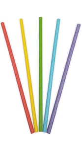 Decorata Drinking Straws - FSC Paper Drinking Straws In 5 Different Colors 19,5X0,6cm. - 93114