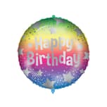 Standard & Shaped Foil Balloons - "Rain Happy Birthday" Balloon - 93186