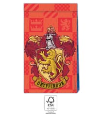 Harry Potter Hogwarts Houses - Paper Bags 21x13x8.5 cm. FSC. - 93369