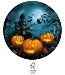 Decorata Halloween Sensations - Paper Plates 23 cm FSC. - 93449