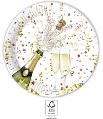 Decorata Sparkling Celebrations - Paper Plates 23 cm. FSC. - 93450