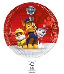 Paw Patrol Ready for Action - Paper Plates 20 cm. FSC. - 93487