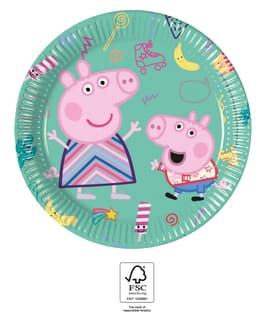 Peppa Pig Messy Play - Paper Plates 20 cm. FSC. - 93488