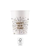 Decorata Happy New Year Flares - Paper Cups 200 ml FSC. - 93516