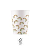Decorata Rainbow Party - Paper Cups 200 ml. FSC. - 93562