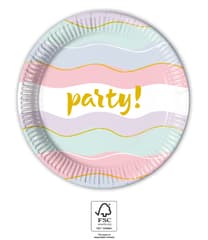 Decorata Elegant Party - Paper Plates 20 cm. FSC. - 93673