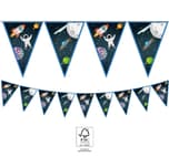 Decorata Rocket Space - Paper Triangle Flag Banner (9 flags) FSC. - 93739