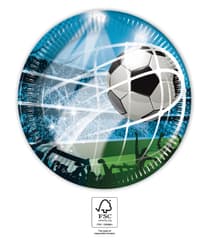 Decorata Soccer Fans - Paper Plates 20 cm. FSC. - 93745
