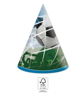Decorata Soccer Fans - Paper Hats 16x12 cm. FSC. - 93749