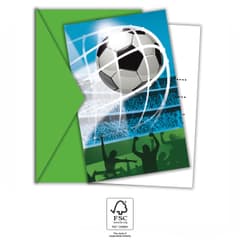 Decorata Soccer Fans - Invitations & Envelopes FSC. - 93753