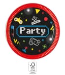 Decorata Gaming Party - Paper Plates 20 cm. FSC. - 93770