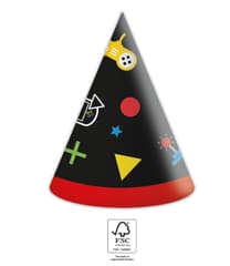 Decorata Gaming Party - Paper Hats 16x12 cm. FSC. - 93774