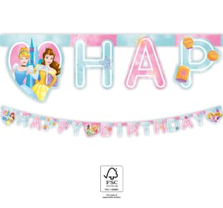 Princess Live Your Story - "Happy Birthday" Letter Banner 2 m. FSC. - 93852