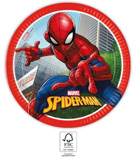 Spider-Man Crime Fighter - Paper Plates 23 cm. FSC - 93863