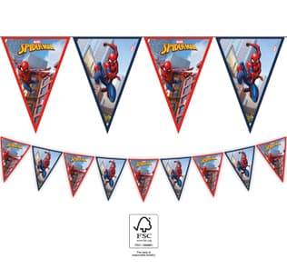 Spider-Man Crime Fighter - Paper Triangle Flag Banner (9 flags) FSC. - 93867
