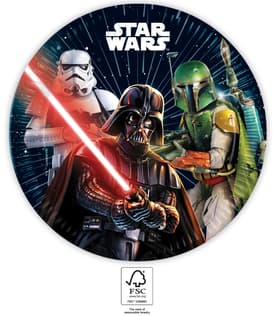 Star Wars Galaxy - Paper Plates 23 cm. FSC. - 93879