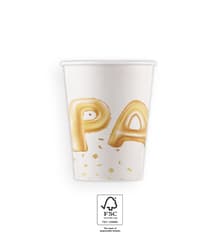 Decorata Gold Party - Paper Cups 200 ml FSC. - 93929