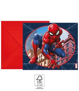 Spider-Man Crime Fighter - Invitations & Envelopes FSC. - 93951