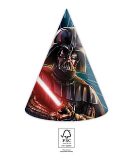 Star Wars Galaxy - Paper Hats 16x12 cm. FSC. - 93958