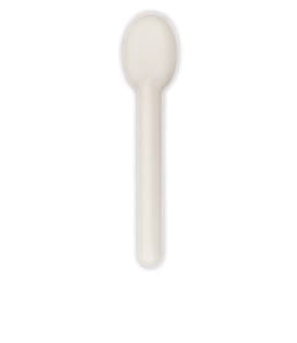 Decorata Sugarcane tableware set - White Sugarcane Spoons - 93960