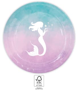 Decorata Elegant Mermaid - Paper Plates 23 cm. FSC. - 94142