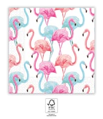 Decorata Tropical Flamingo - Two-Ply Paper Napkins 33x33 cm. FSC. - 94144