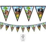 Decorata Island Pirates - Paper Triangle Flag Banner (9 flags). FSC. - 94157